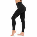 Leggings donna taglia S neri a vita alta in tessuto elasticizzato per fitness
