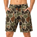 Costume da bagno uomo L mimetico verde marrone con coulisse e tasche