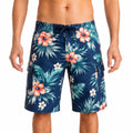 Costume da bagno uomo L in tessuto sintetico blu navy floreale stile surf